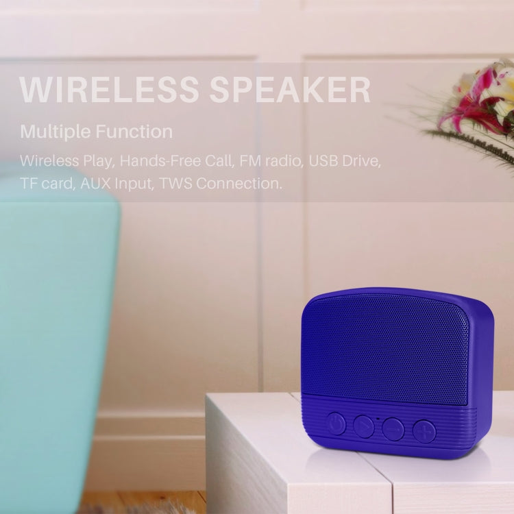 New Rixing NR-101 Mini TWS Bluetooth Speaker(Blue) - Desktop Speaker by NewRixing | Online Shopping South Africa | PMC TechLife | Buy Now Pay Later Mobicred