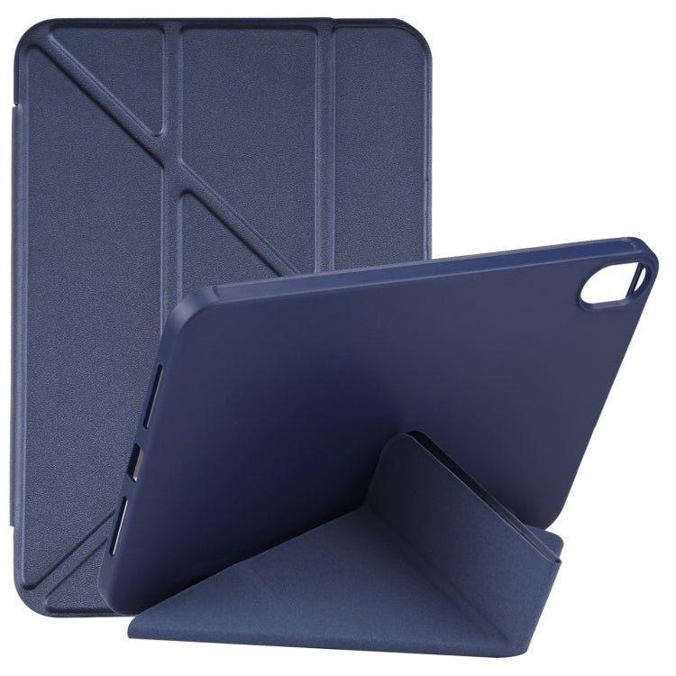 For iPad mini 6 / mini 2024 TPU Horizontal Deformation Flip Leather Tablet Case with Holder(Dark Blue) - free shipping - PMC TechLife - Order now!