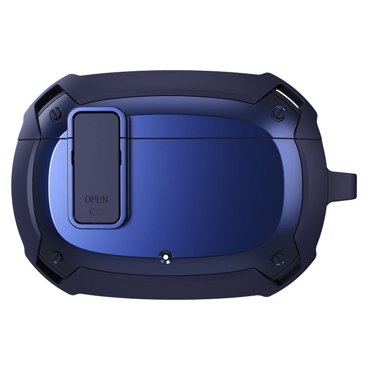 Bumblebee Armor Earphone Protective Case with Switch & Hook For Beats Studio Buds(Blue) - Other Case by PMC TechLife | Online Shopping South Africa | PMC TechLife