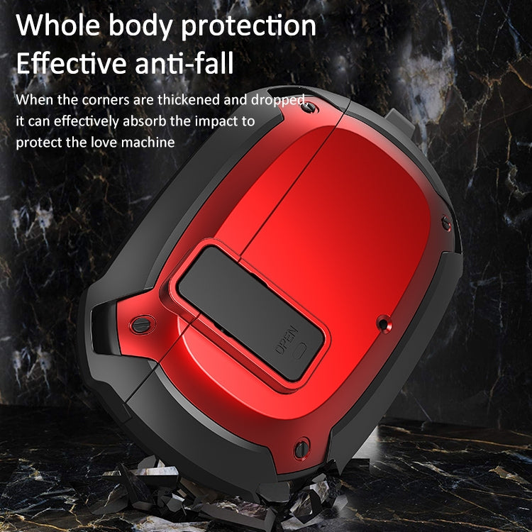 Bumblebee Armor Earphone Protective Case with Switch & Hook For Beats Studio Buds(Red + Black) - Other Case by PMC TechLife | Online Shopping South Africa | PMC TechLife