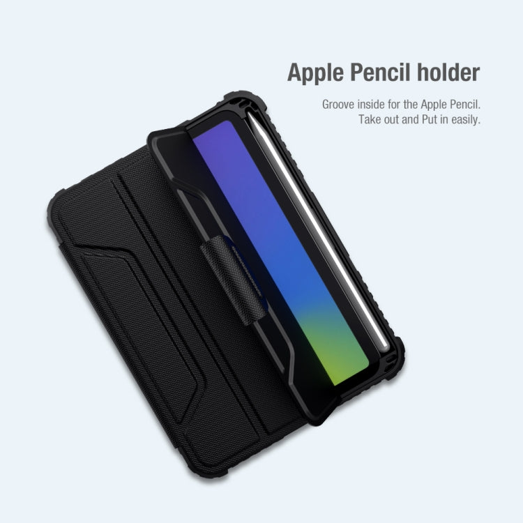 For iPad mini 6 / mini 2024 NILLKIN Bumper Pro Horizontal Flip Tablet Case with Pen Slot & Holder & Sleep / Wake-up Function(Black) - free shipping - PMC TechLife - Order now!