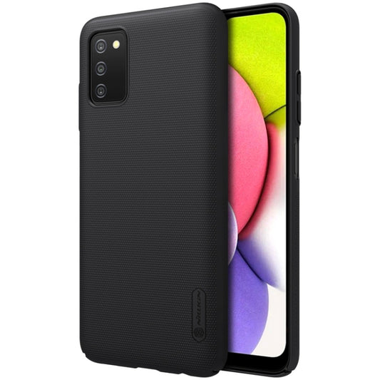 For Samsung Galaxy A03s / A037G NILLKIN Frosted Concave-convex Texture PC Phone Protective Case(Black) - Galaxy Phone Cases by NILLKIN | Online Shopping South Africa | PMC Jewellery