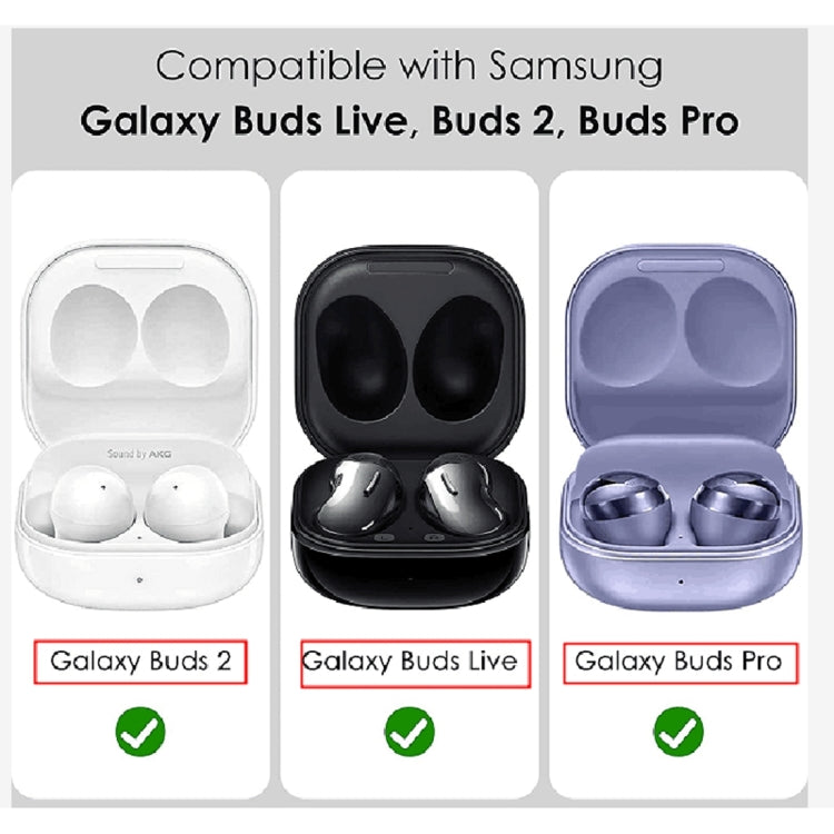 For Samsung Galaxy Buds Live / Buds 2 / Buds Pro / Buds 2 Pro Thunder Battlegear Anti-fall Earphones Protective Case with Switch (White) - Samsung Earphone Case by PMC Jewellery | Online Shopping South Africa | PMC Jewellery