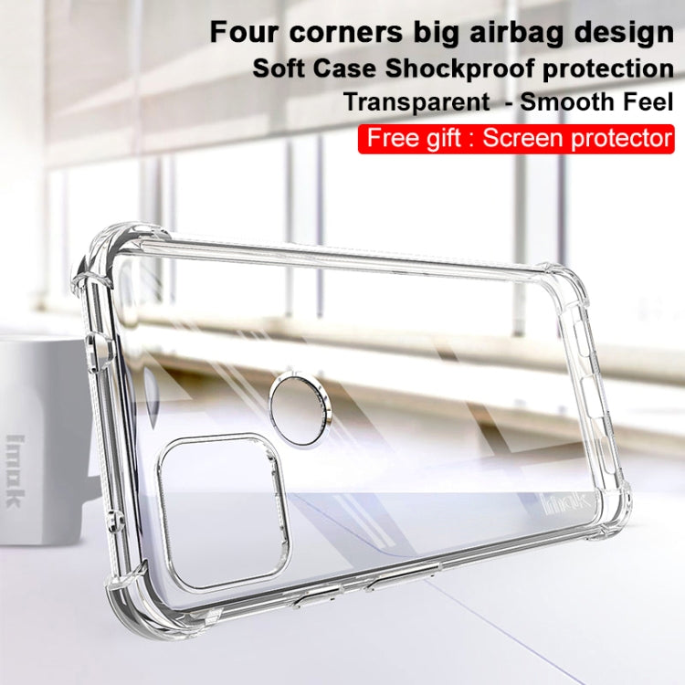 For Google Pixel 5a 5G IMAK All-inclusive Shockproof Airbag TPU Case with Screen Protector(Transparent) - free shipping - PMC TechLife - Order now!