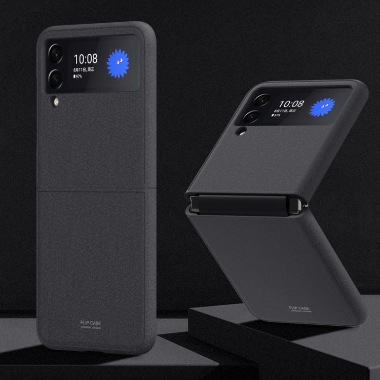 For Samsung Galaxy Z Flip3 5G Rock Sand All Inclusive Phone Case(Black) - Galaxy Phone Cases by GKK | Online Shopping South Africa | PMC TechLife | Buy Now Pay Later Mobicred