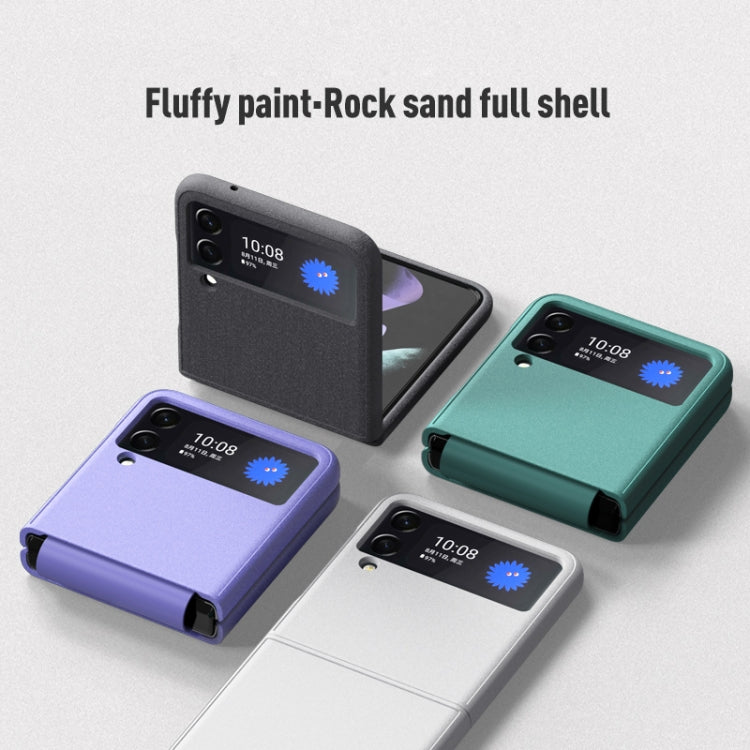 For Samsung Galaxy Z Flip3 5G Rock Sand All Inclusive Phone Case(Grey) - free shipping - PMC TechLife - Order now!