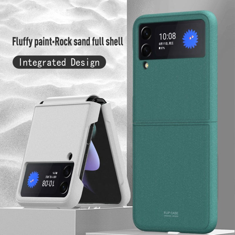 For Samsung Galaxy Z Flip3 5G Rock Sand All Inclusive Phone Case(Black) - Galaxy Phone Cases by GKK | Online Shopping South Africa | PMC TechLife | Buy Now Pay Later Mobicred