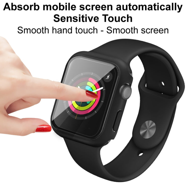 IMAK Shockproof PC Protective Case with Tempered Glass Film For Apple Watch Series 3 & 2 & 1 42mm(White) - Watch Cases by imak | Online Shopping South Africa | PMC TechLife | Buy Now Pay Later Mobicred