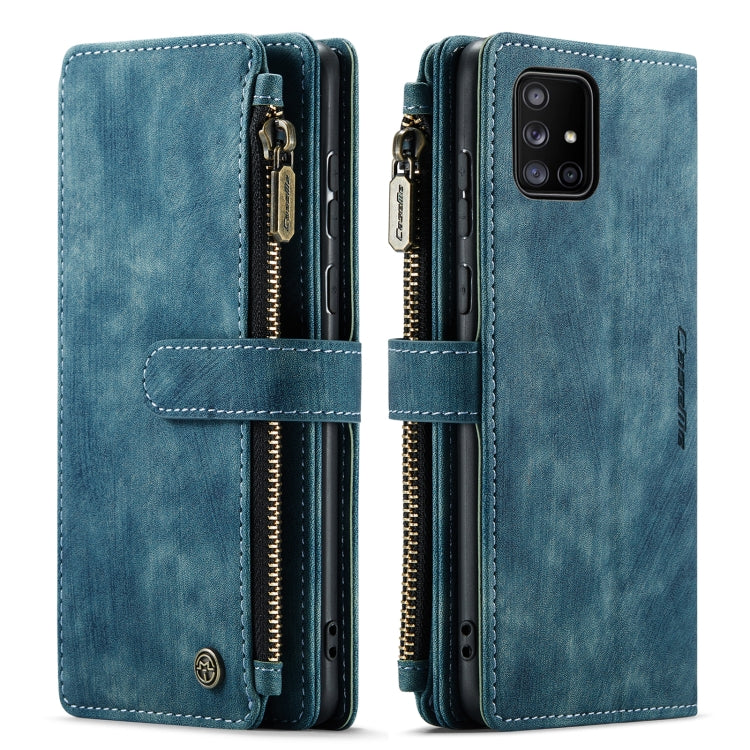 For Samsung Galaxy A71 4G CaseMe-C30 Multifunctional Horizontal Flip PU + TPU Phone Case(Blue) - Galaxy Phone Cases by CaseMe | Online Shopping South Africa | PMC TechLife | Buy Now Pay Later Mobicred