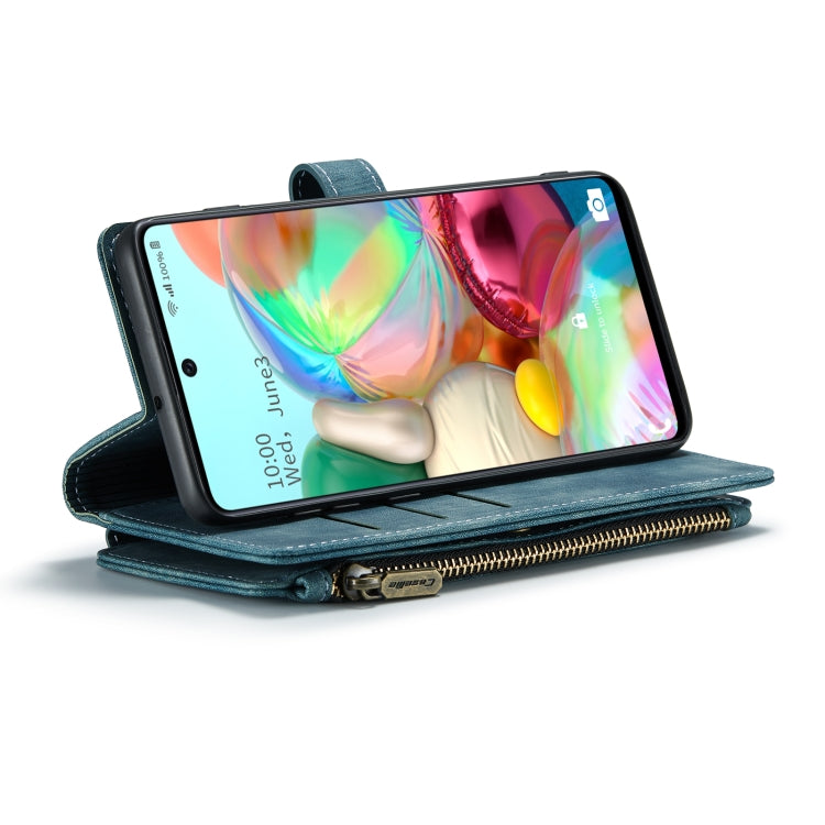 For Samsung Galaxy A71 4G CaseMe-C30 Multifunctional Horizontal Flip PU + TPU Phone Case(Blue) - Galaxy Phone Cases by CaseMe | Online Shopping South Africa | PMC TechLife | Buy Now Pay Later Mobicred