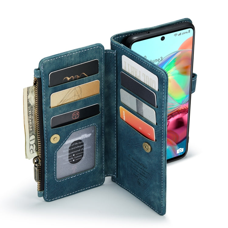 For Samsung Galaxy A71 4G CaseMe-C30 Multifunctional Horizontal Flip PU + TPU Phone Case(Blue) - Galaxy Phone Cases by CaseMe | Online Shopping South Africa | PMC TechLife | Buy Now Pay Later Mobicred
