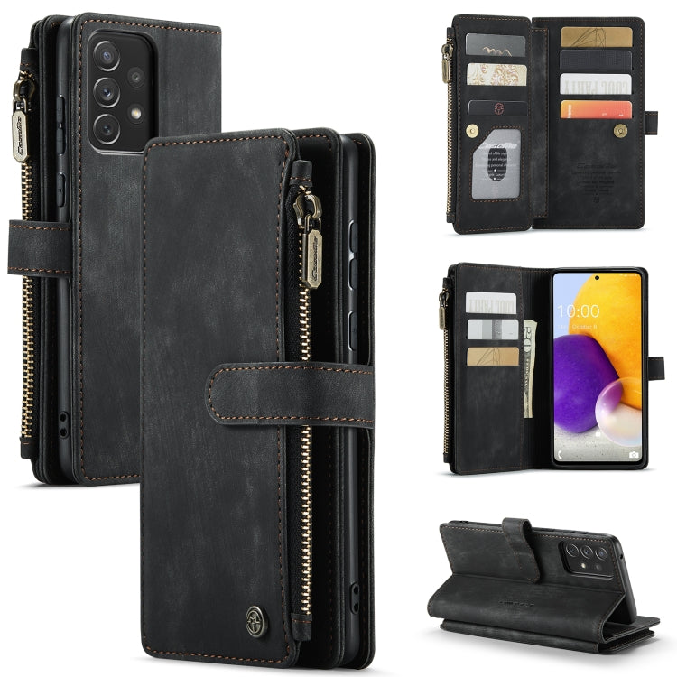 For Samsung Galaxy A72 CaseMe-C30 Multifunctional Horizontal Flip PU + TPU Phone Case(Black) - Galaxy Phone Cases by CaseMe | Online Shopping South Africa | PMC TechLife | Buy Now Pay Later Mobicred