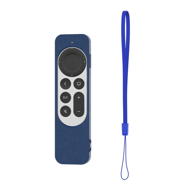 Silicone Protective Case Cover For Apple TV 4K 4th Siri Remote Controller(Blue) - Remote Control Covers by PMC Jewellery | Online Shopping South Africa | PMC Jewellery
