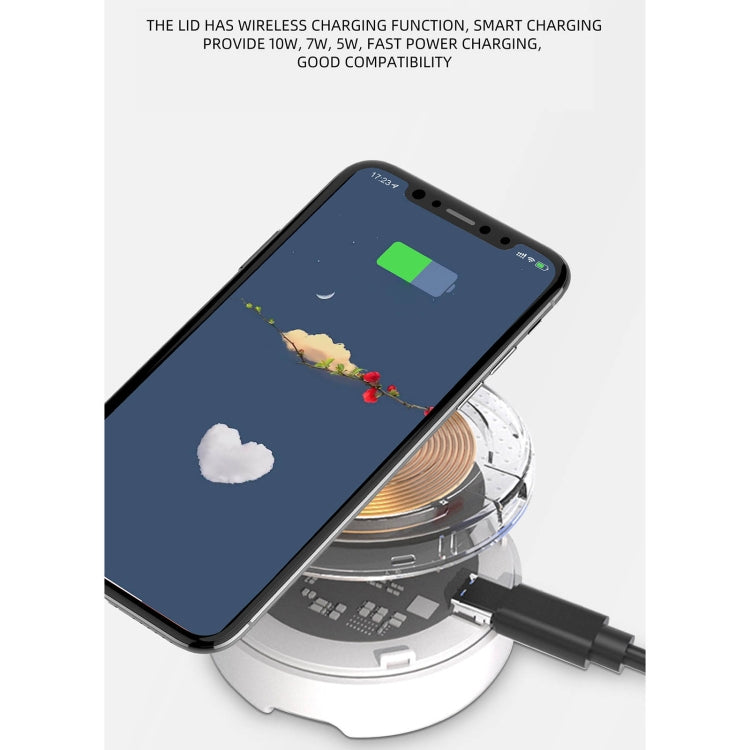 X6WS Mini Noise Reduction Digital Display TWS Wireless Bluetooth Earphone(White) - TWS Earphone by PMC TechLife | Online Shopping South Africa | PMC TechLife