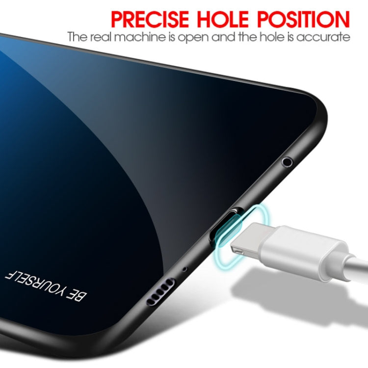 For Galaxy S8 Gradient Color Glass Case(Blue) - free shipping - PMC TechLife - Order now!