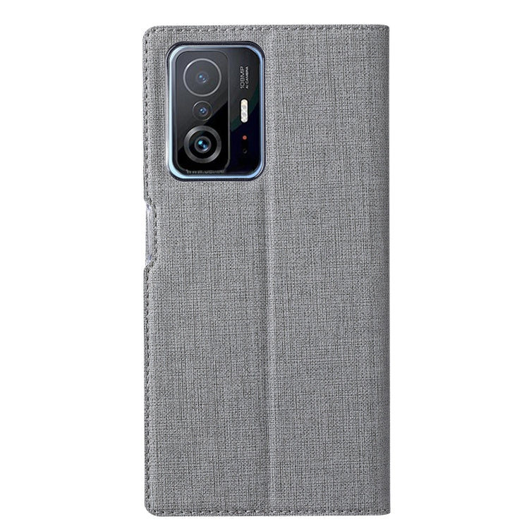 For Xiaomi Mi 11T / 11T Pro ViLi DMX Series Shockproof Magnetic Flip Leather Case(Grey) - Xiaomi Cases by ViLi | Online Shopping South Africa | PMC TechLife | Buy Now Pay Later Mobicred