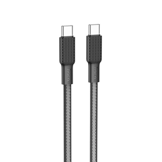 hoco X69 60W Type-C / USB-C to Type-C / USB-C Jaeger Charging Data Cable, Length: 1m(Black White) - USB-C & Type-C Cable by hoco | Online Shopping South Africa | PMC Jewellery