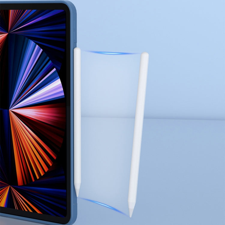 For iPad Pro 12.9 inch Mutural Silicone Microfiber Tablet Case(Light Blue) - iPad Pro 12.9 (2022/2021) Cases by Mutural | Online Shopping South Africa | PMC TechLife
