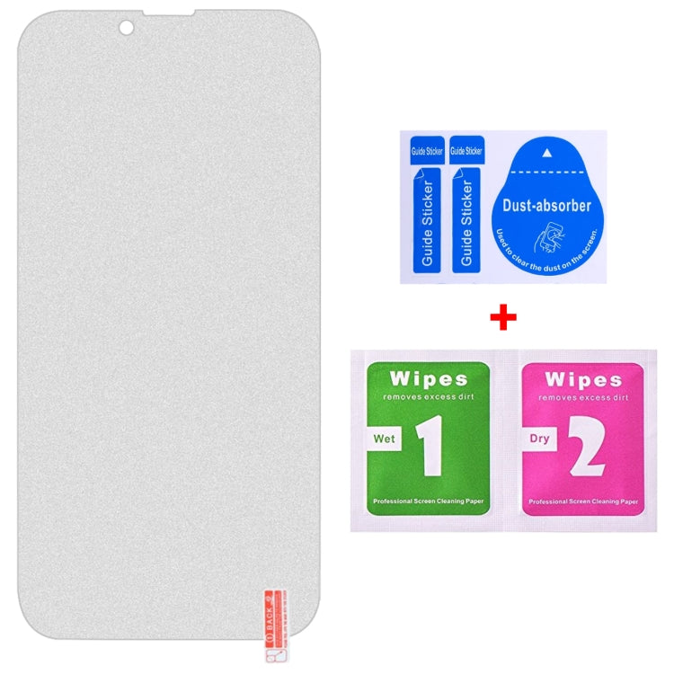 For iPhone 16e / 13 / 13 Pro 10pcs Transparent Frosted Full Screen Tempered Glass Film - iPhone 13 Tempered Glass by PMC TechLife | Online Shopping South Africa | PMC TechLife | Buy Now Pay Later Mobicred