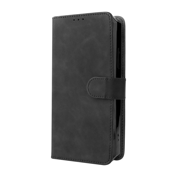 For Oukitel WP15 5G Solid Color Skin Feel Magnetic Buckle Leather Phone Case(Black) - free shipping - PMC TechLife - Order now!