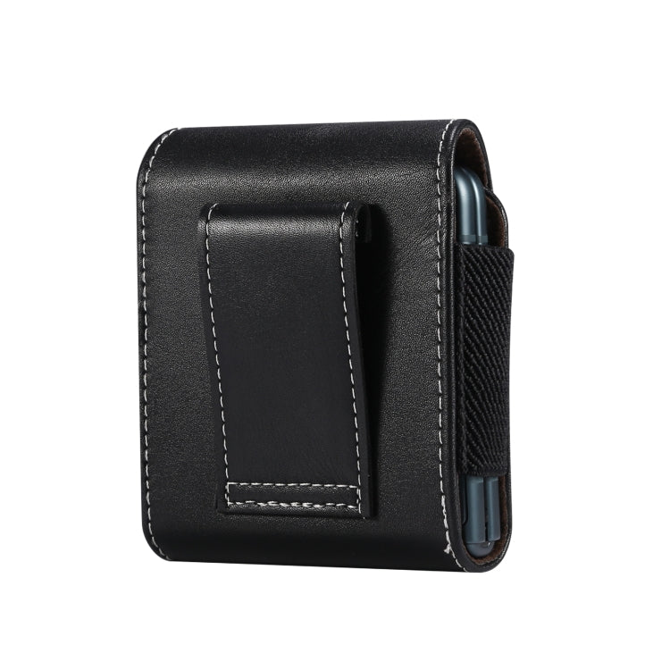 For Samsung Galaxy Z Flip3 5G Lamb Texture Waist Hanging Phone Case(Black) - free shipping - PMC TechLife - Order now!