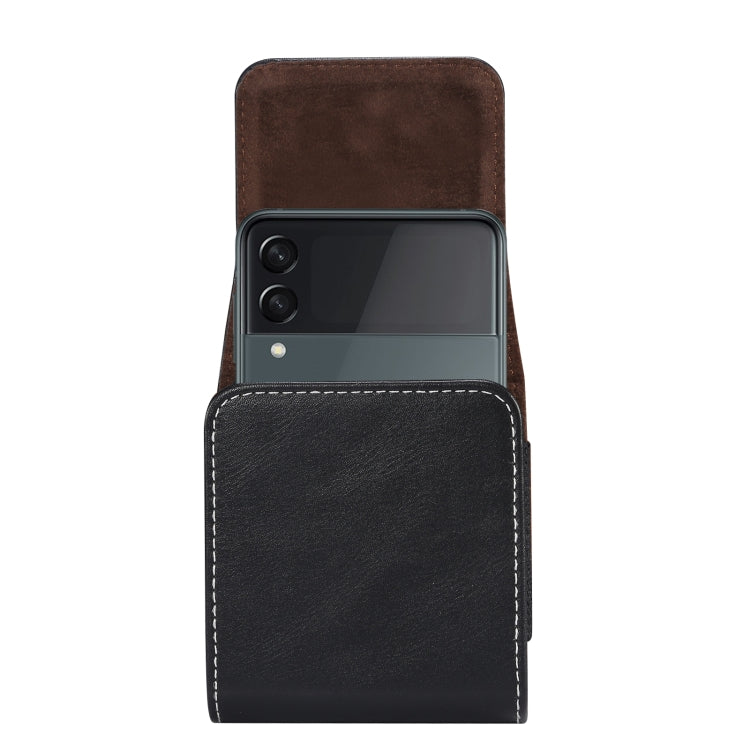 For Samsung Galaxy Z Flip3 5G Lamb Texture Waist Hanging Phone Case(Black) - free shipping - PMC TechLife - Order now!