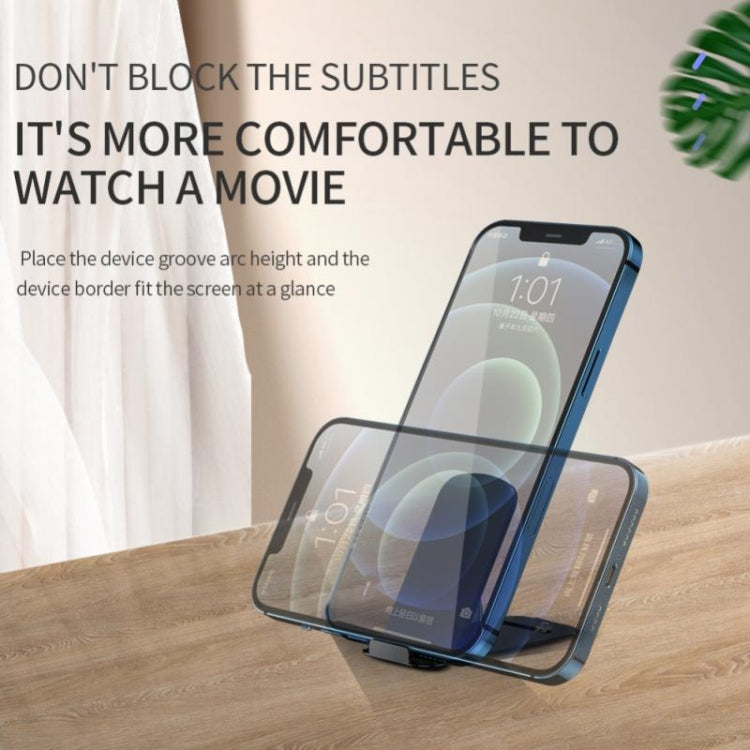 Aluminum Alloy Folding Phone Holder(Black) - Desktop Holder by PMC TechLife | Online Shopping South Africa | PMC TechLife