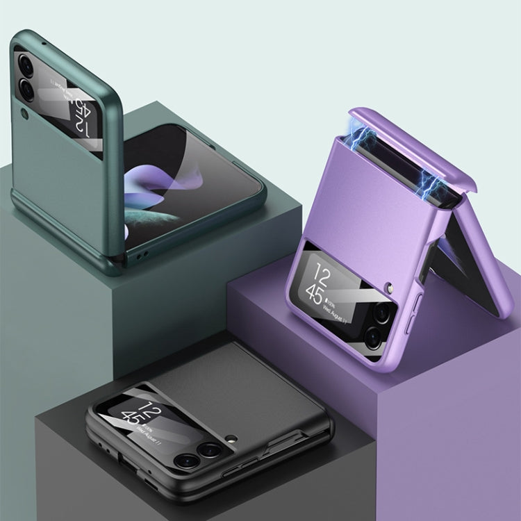 For Samsung Galaxy Z Flip3 5G GKK Magnetic Hinge Full Coverage Phone Case(Black) - free shipping - PMC TechLife - Order now!