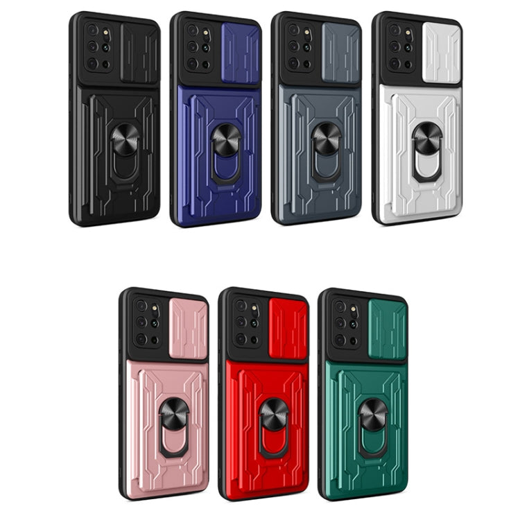 For Samsung Galaxy S20+ Camera Cover Phone Case with Card Slot & Holder(Black) - free shipping - PMC TechLife - Order now!