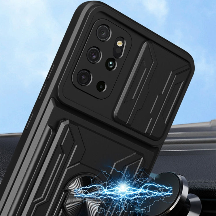 For Samsung Galaxy S20+ Camera Cover Phone Case with Card Slot & Holder(Black) - free shipping - PMC TechLife - Order now!