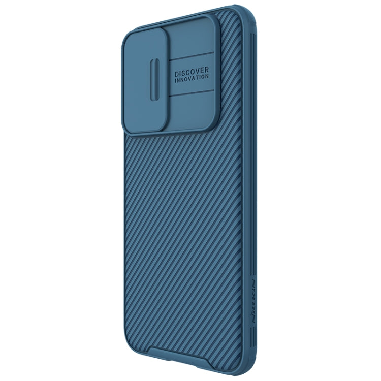 For Samsung Galaxy S22+ 5G NILLKIN Black Mirror Pro Series Camshield Phone Case(Blue) - free shipping - PMC TechLife - Order now!