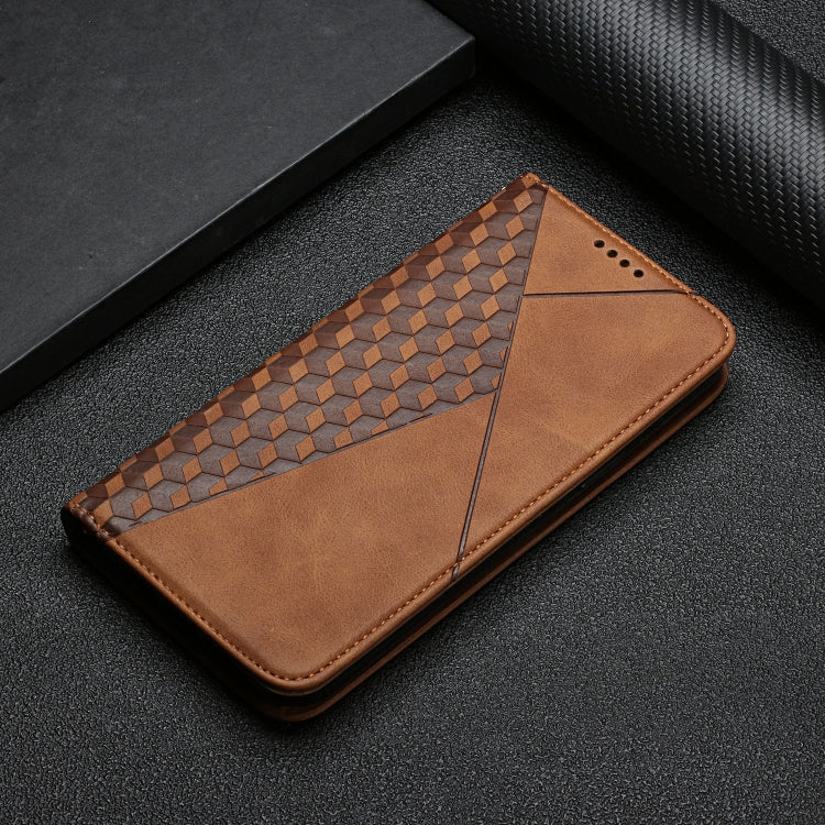 For Samsung Galaxy A33 5G Skin Feel Magnetic Leather Phone Case(Brown) - Galaxy Phone Cases by PMC TechLife | Online Shopping South Africa | PMC TechLife | Buy Now Pay Later Mobicred