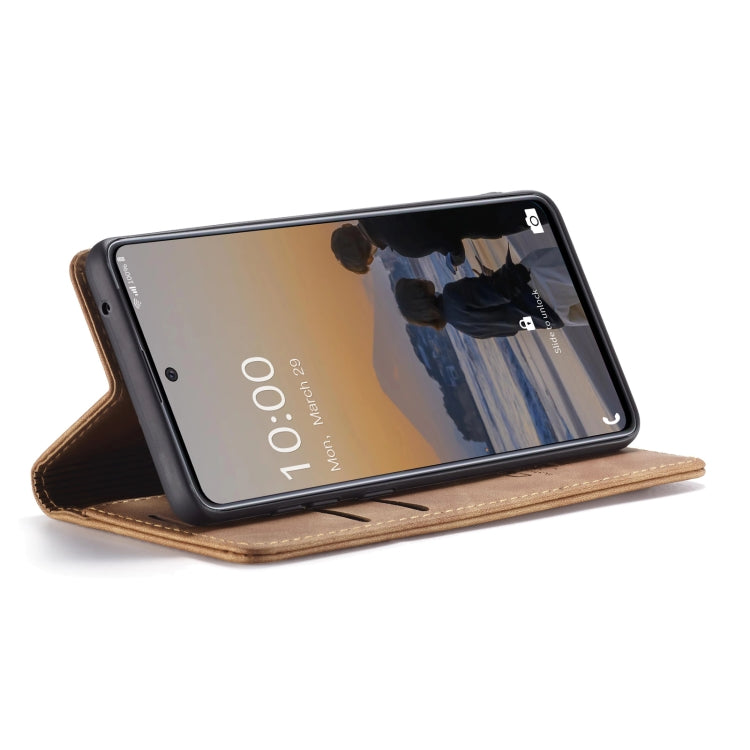 For Samsung Galaxy A33 5G CaseMe 013 Multifunctional Horizontal Flip Leather Phone Case(Brown) - Galaxy Phone Cases by CaseMe | Online Shopping South Africa | PMC TechLife | Buy Now Pay Later Mobicred