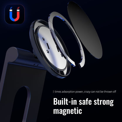 R-JUST SJ18 Square Desktop Magnetic Holder(Silver) - Desktop Holder by R-JUST | Online Shopping South Africa | PMC Jewellery