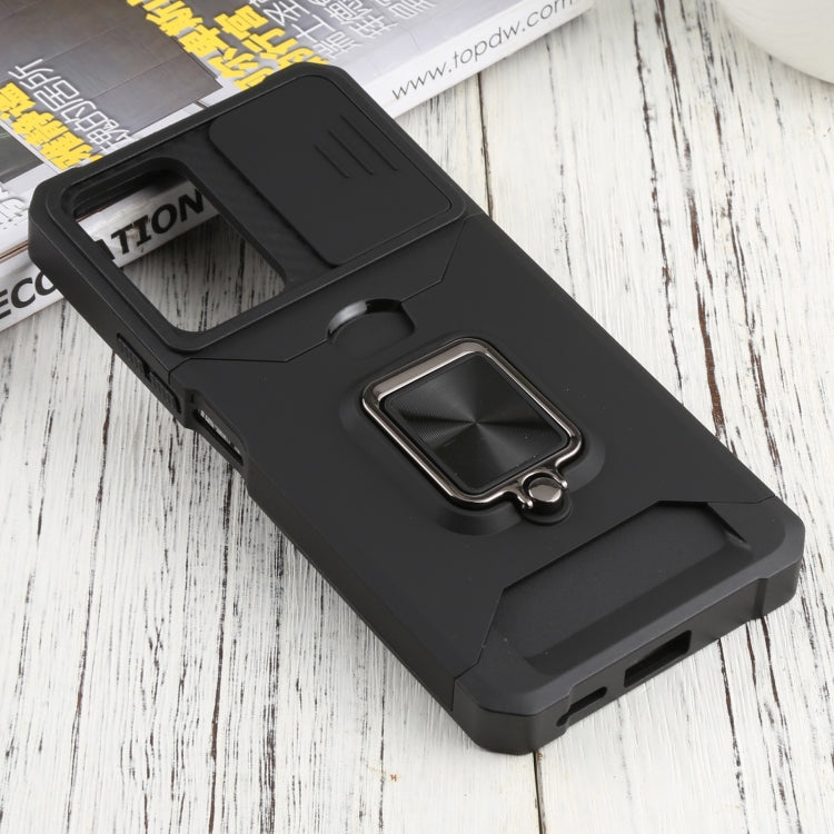 For Xiaomi Redmi Note 11 Pro 5G / 4G International Version Sliding Camera Cover Design PC + TPU Shockproof Phone Case(Black) - free shipping - PMC TechLife - Order now!