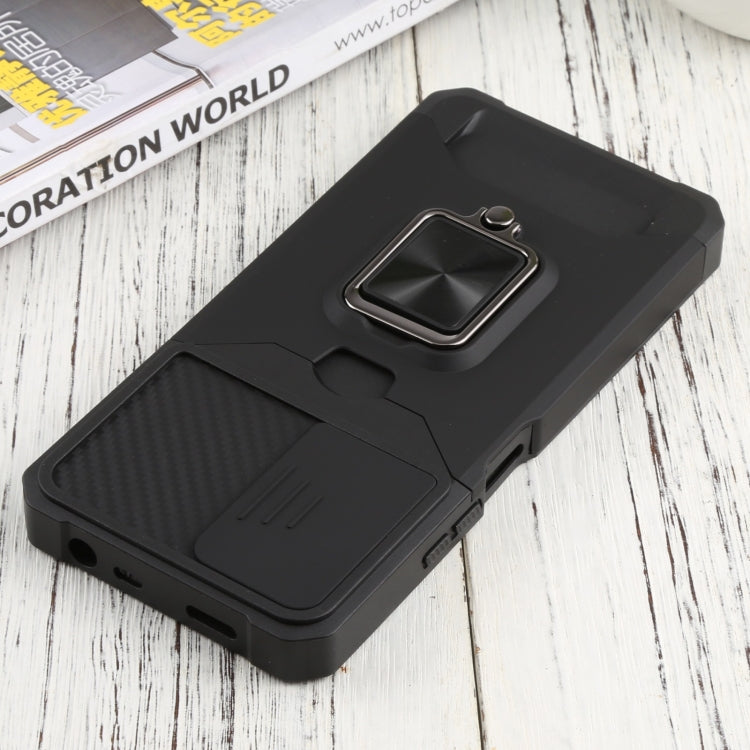 For Xiaomi Redmi Note 11 Pro 5G / 4G International Version Sliding Camera Cover Design PC + TPU Shockproof Phone Case(Black) - free shipping - PMC TechLife - Order now!