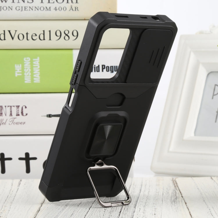 For Xiaomi Redmi Note 11 Pro 5G / 4G International Version Sliding Camera Cover Design PC + TPU Shockproof Phone Case(Black) - free shipping - PMC TechLife - Order now!