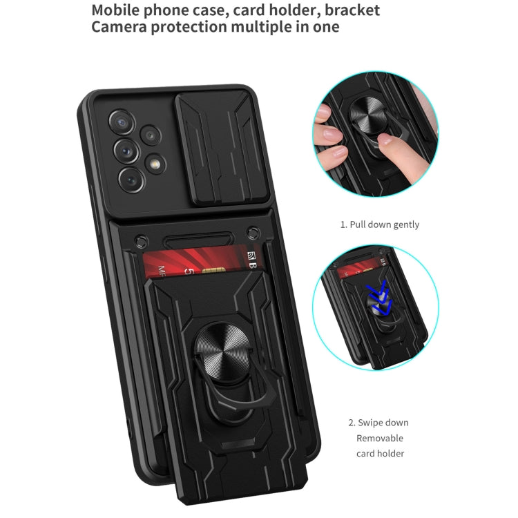 For Samsung Galaxy A53 5G Sliding Camshield Card Phone Case(Black) - Galaxy Phone Cases by PMC TechLife | Online Shopping South Africa | PMC TechLife | Buy Now Pay Later Mobicred