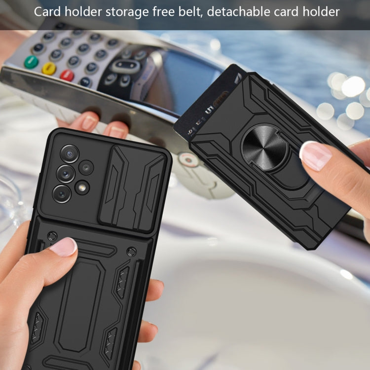 For Samsung Galaxy A53 5G Sliding Camshield Card Phone Case(Black) - Galaxy Phone Cases by PMC TechLife | Online Shopping South Africa | PMC TechLife | Buy Now Pay Later Mobicred