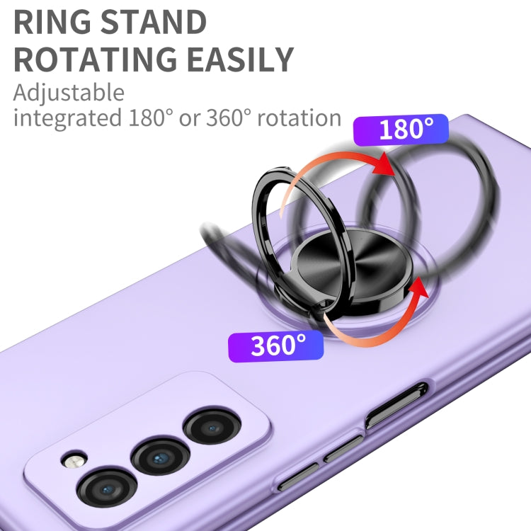 For Samsung Galaxy Z Fold2 5G Armor Ring Holder Phone Case(Purple) - free shipping - PMC TechLife - Order now!