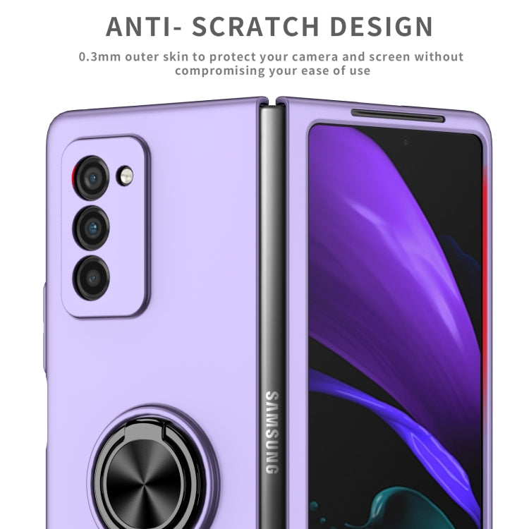 For Samsung Galaxy Z Fold2 5G Armor Ring Holder Phone Case(Purple) - free shipping - PMC TechLife - Order now!