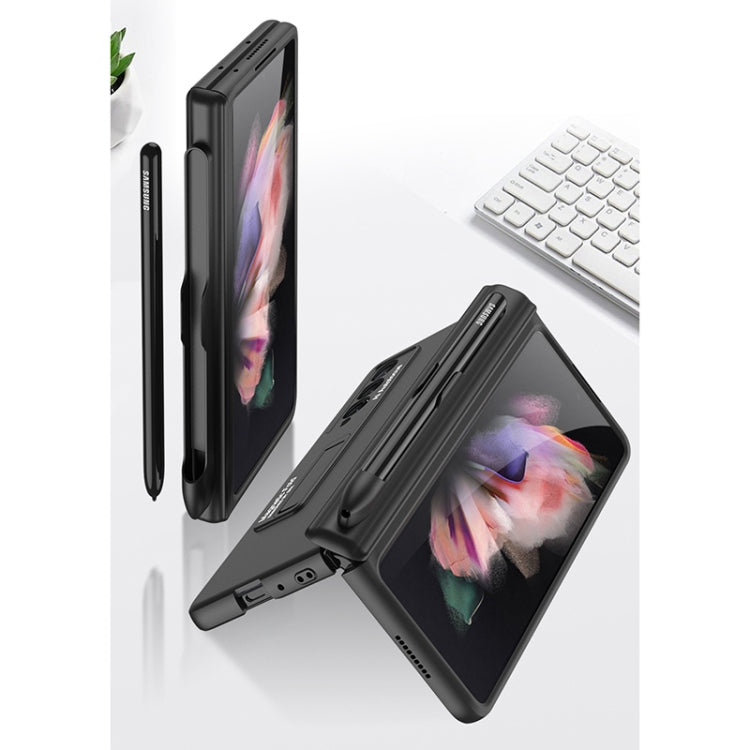 For Samsung Galaxy Z Fold3 5G GKK Magnetic Full Coverage Phone Flip Case with Pen Slot(Grey) - free shipping - PMC TechLife - Order now!