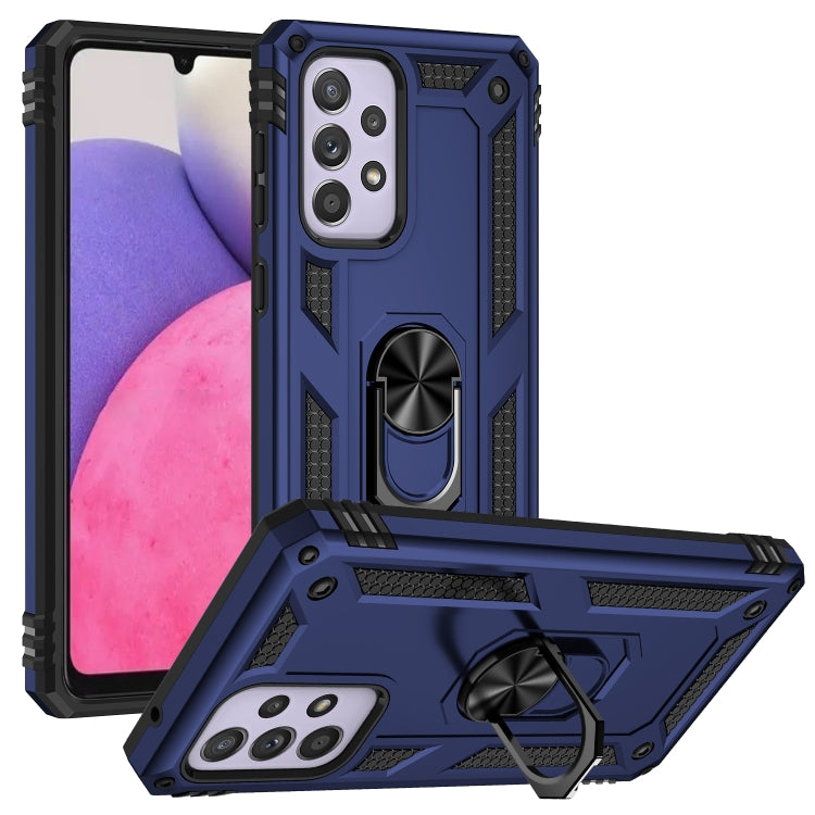 For Samsung Galaxy A33 5G Shockproof TPU + PC Phone Case(Blue) - free shipping - PMC TechLife - Order now!
