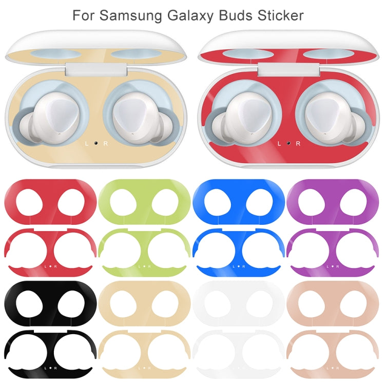 For Galaxy Buds Wireless Bluetooth Earphone Metal Protective Sticker(Black) - Protective Sticker by PMC Jewellery | Online Shopping South Africa | PMC Jewellery