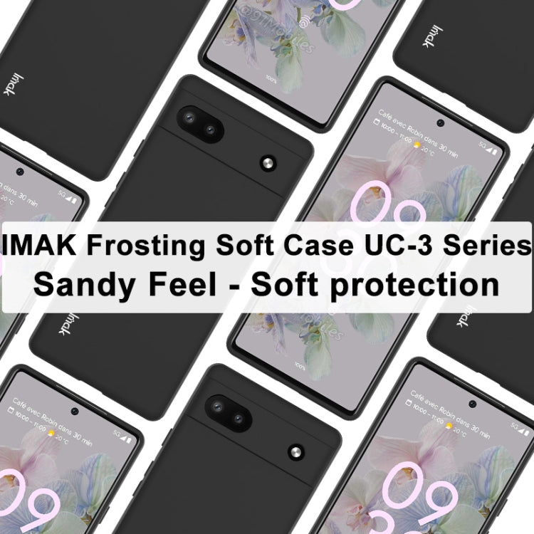 For Google Pixel 6a imak UC-3 Series Shockproof Frosted TPU Phone Case(Black) - Google Cases by imak | Online Shopping South Africa | PMC TechLife | Buy Now Pay Later Mobicred
