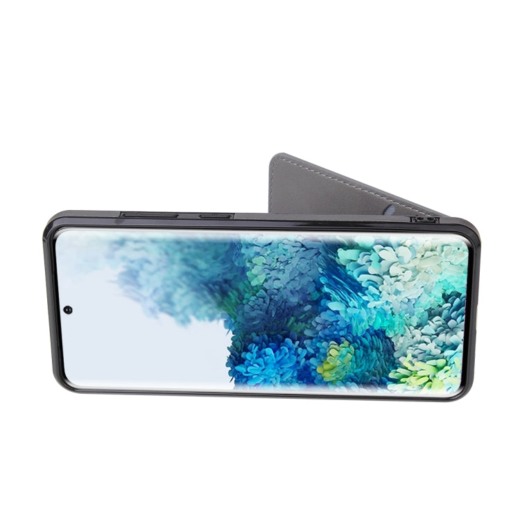 For Samsung Galaxy S20+ Soft Skin Leather Wallet Bag Phone Case(Grey) - Galaxy Phone Cases by PMC TechLife | Online Shopping South Africa | PMC TechLife | Buy Now Pay Later Mobicred