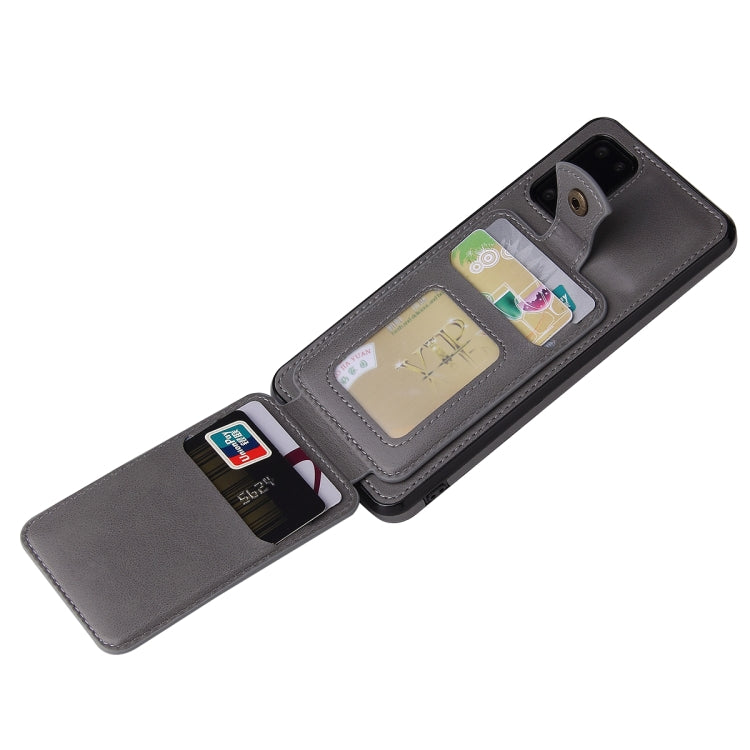 For Samsung Galaxy S20+ Soft Skin Leather Wallet Bag Phone Case(Grey) - Galaxy Phone Cases by PMC TechLife | Online Shopping South Africa | PMC TechLife | Buy Now Pay Later Mobicred