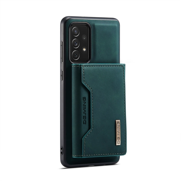 For Samsung Galaxy A73 5G DG.MING M2 Series 3-Fold Multi Card Bag + Phone Case(Green) - Galaxy Phone Cases by DG.MING | Online Shopping South Africa | PMC TechLife | Buy Now Pay Later Mobicred