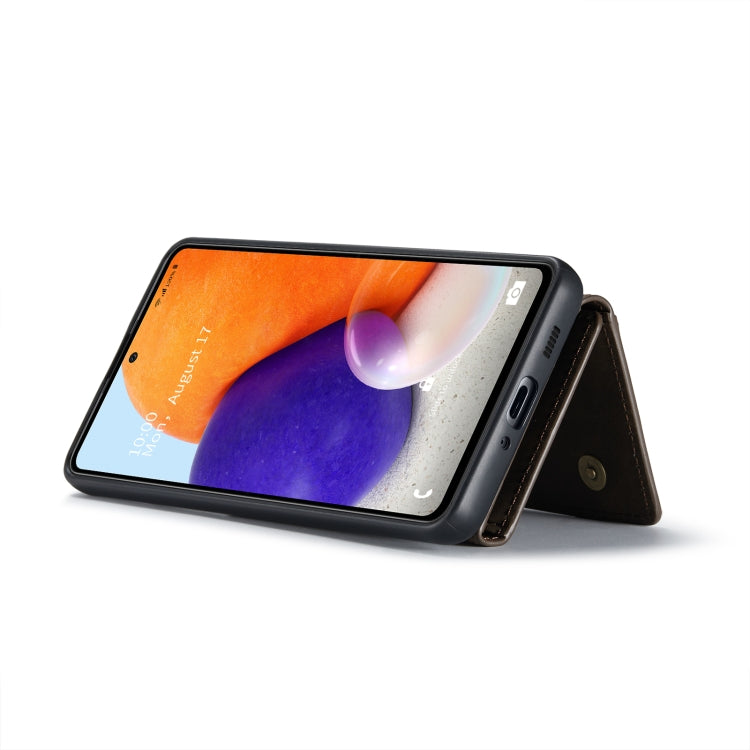 For Samsung Galaxy A73 5G DG.MING M2 Series 3-Fold Multi Card Bag + Phone Case(Coffee) - free shipping - PMC TechLife - Order now!