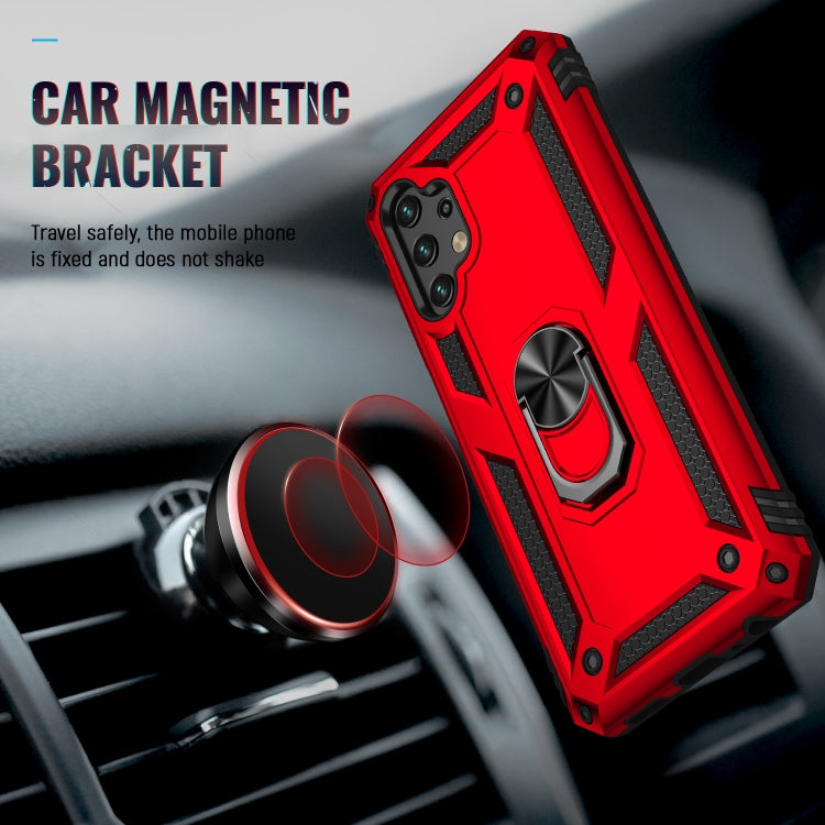 For Samsung Galaxy A13 4G Shockproof TPU + PC Phone Case with Holder(Red) - Galaxy Phone Cases by PMC TechLife | Online Shopping South Africa | PMC TechLife | Buy Now Pay Later Mobicred